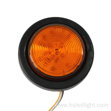 12V-24V Amber Round LED Truck Side Marker Light